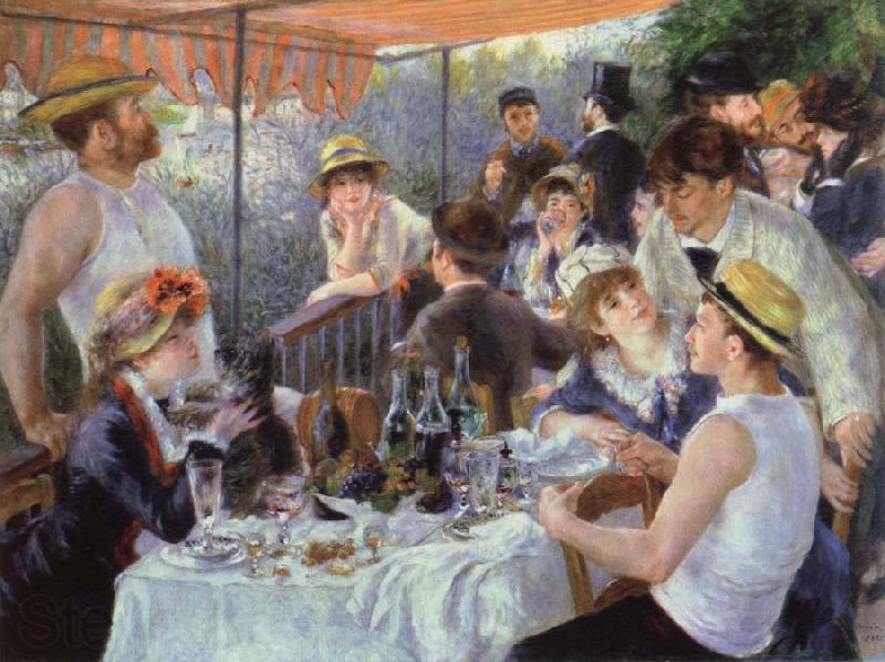 Pierre-Auguste Renoir luncheon of the boating party